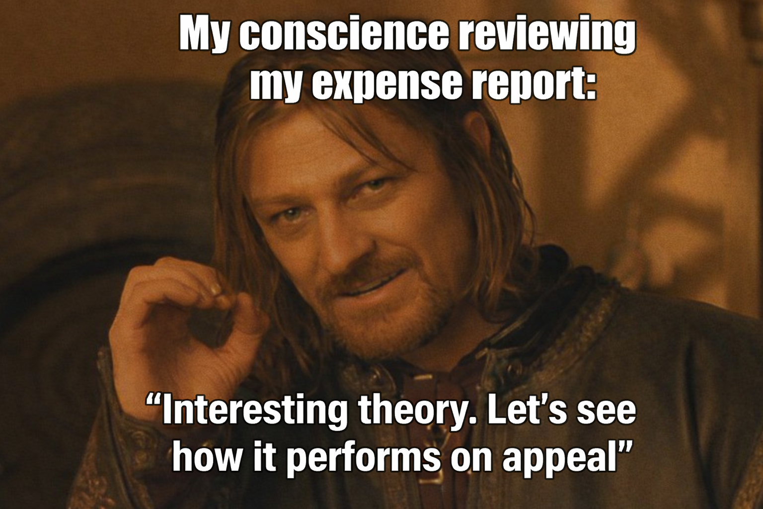 Expense Report Meme