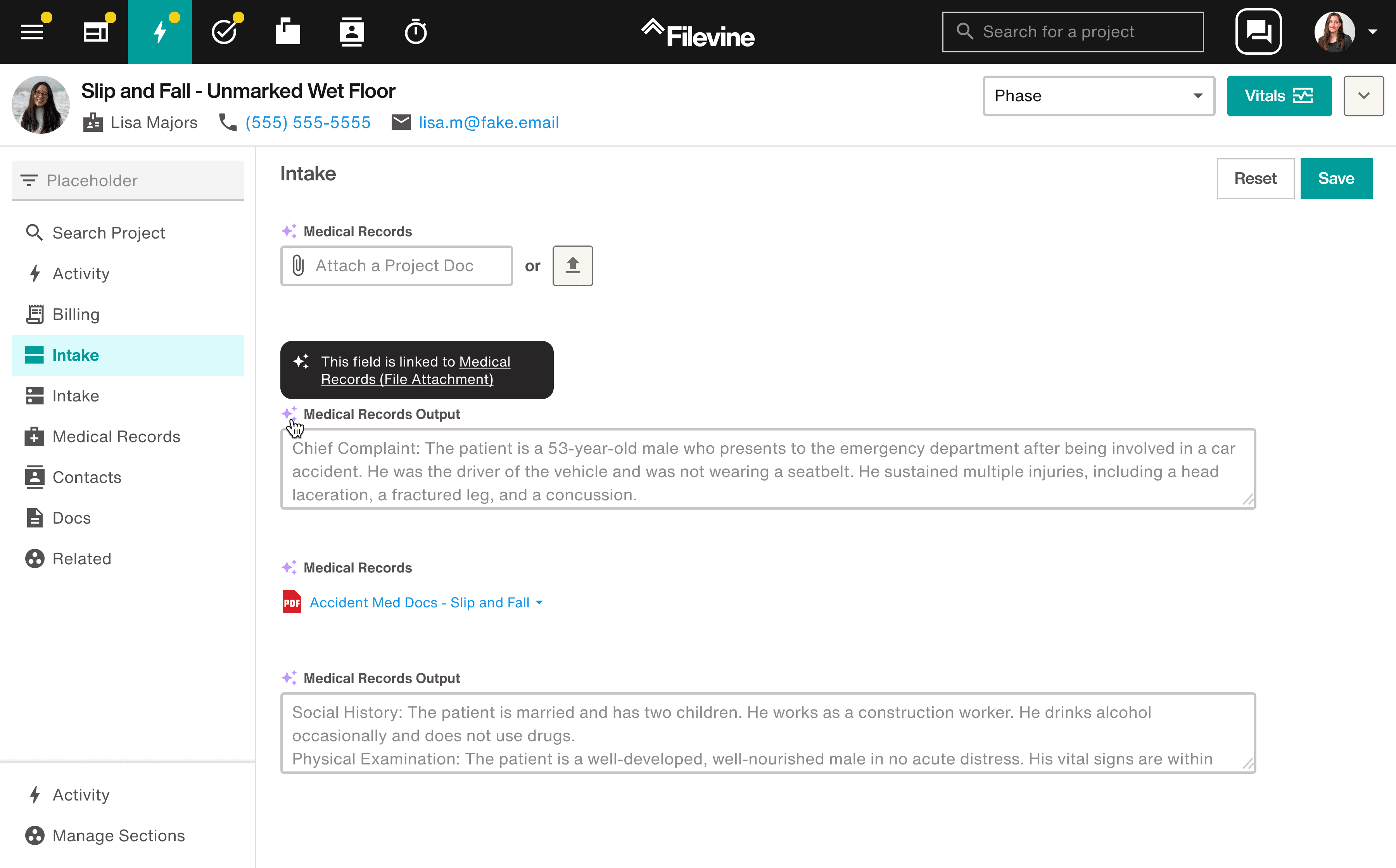 Filevine AIFields